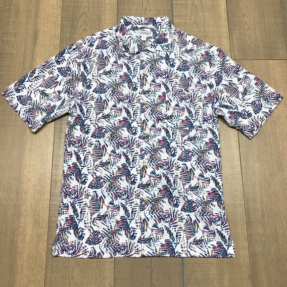 Coolibar Other - Coolibar Button Up Shirt Mens Size S Palm Leaf Tropical UPF 50 Sun Protection